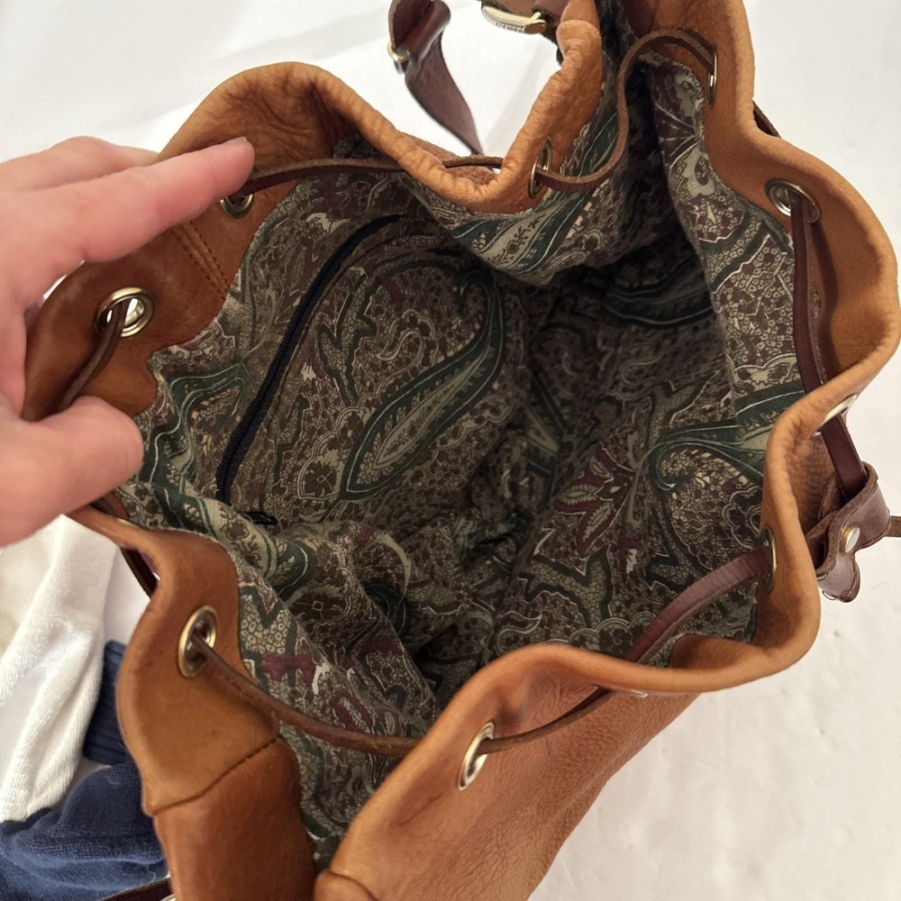 Manolo Blahnik Brown Leather Hobo Bag - Picture 7 of 16